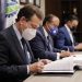 El ministro de Industria, Comercio y Mipymes, Víctor (Ito) Bisonó durante el acto de firma con Fiduciaria Banreservas.
