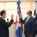 El ministro de Industria y Comercio, Víctor Bisonó, juramenta a Lorenzo Ramírez como director del Indocal.