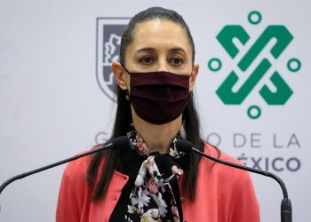 Claudia Sheinbaum, alcaldesa de la ciudad de México durante una rueda de prensa. | EFE.