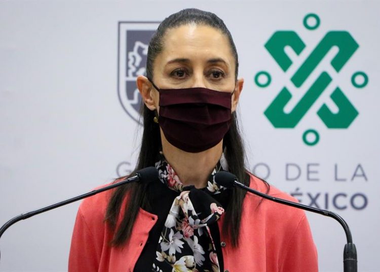 Claudia Sheinbaum, alcaldesa de la ciudad de México durante una rueda de prensa. | EFE.