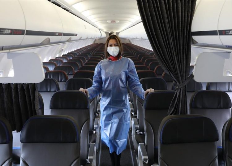 protocolo sanitario, vuelos, avion aviones