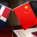 Banderas dominicana y china. - Fuente externa.