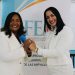 Amarilys Duran, presidenta FEM, y Yanibel Cepin, presidenta de la FEM-Moca.