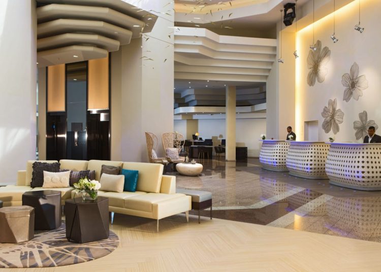 Lobby del Marriot International.