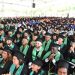 Estudiantes durante el acto de la graduación. - Fuente externa.