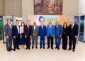 Asistieron los directores Miguel Franjul, del Listín Diario; Rolando Guzmán, del periódico Hoy; Persio Maldonado, de El Nuevo Diario; Fausto Rosario, de Acento, y Jairon Severino, de elDinero.