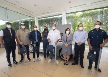 El administrador general de Banreservas, Samuel Pereyra, realizó un recorrido por diferentes dealers y concesionarios del Distrito Nacional y Santo Domingo Este, durante el segundo día de Expomóvil 2021.