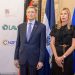 El ministro de Relaciones Exteriores de la República Dominicana, Roberto Álvarez, y la embajadora de Alemania en RD, Maike Friedrichsen.