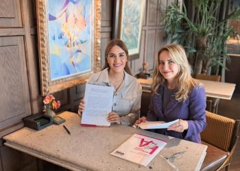 Las presidentas de ADME y FEDEPE, Michelle Ortiz y Ana Bujaldón Solana.