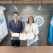El presidente de la AIRD, Julio Virgilio Brache Álvarez, y la representante residente del PNUD, Ana María Díaz.