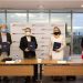 Brian Rudert, director del Programa Exporta Calidad; William Malamud, vicepresidente ejecutivo de AmchamDR; Laura del Castillo, directora Técnica del CNC, y Miriam Estela Guzmán de Tejada, viceministra de Desarrollo Rural del Ministerio de Agricultura.