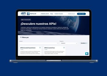 API Portal del Popular ofrece documentación técnica y herramientas de autenticación.