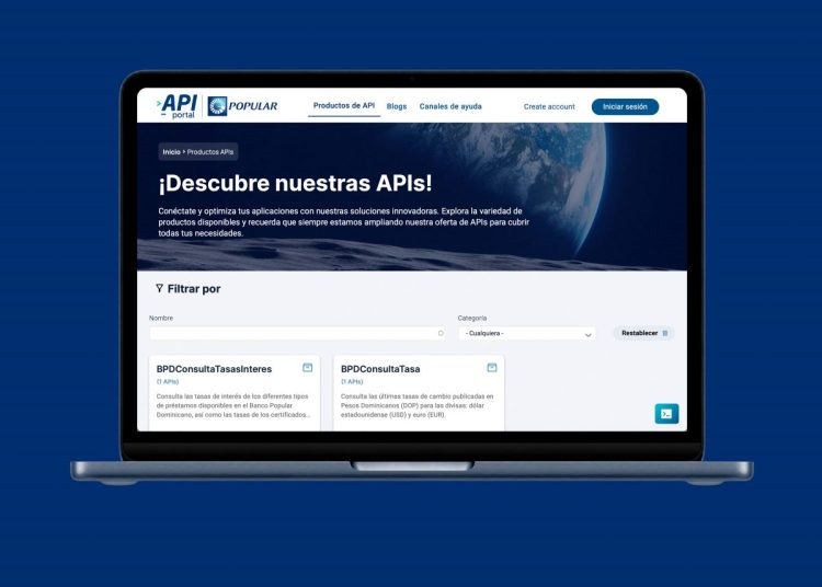 API Portal del Popular ofrece documentación técnica y herramientas de autenticación.