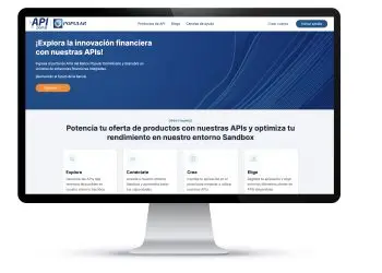 La plataforma abarca consultas de tasas de préstamos, intereses, tipos de cambio, servicios como la validación de cuentas, entre otros.