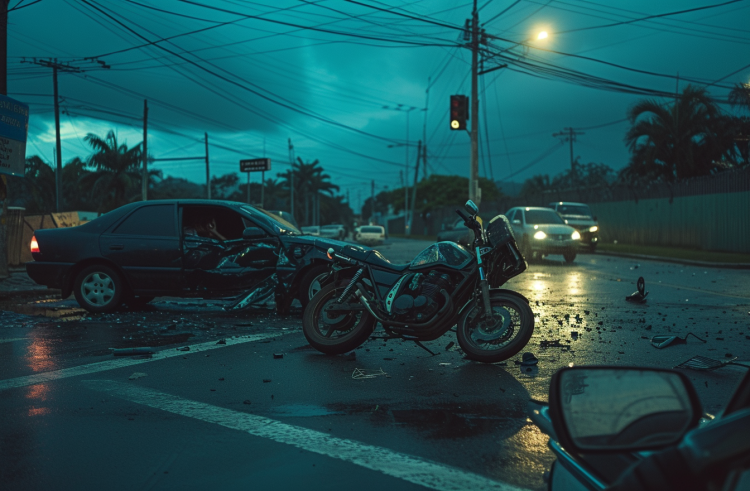 República Dominicana no suelta el liderazgo en accidentes de tránsito. - Fotografía generada por inteligencia artificial.