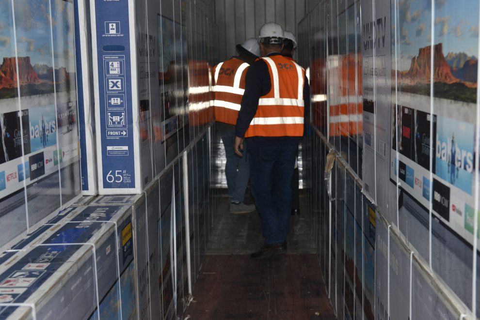 aduanas televisores en haina oriental