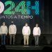 Eduardo Estrella, Luis Abinader, Eduardo Sanz Lovatón y Alfredo Pacheco.