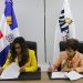 Aileen Guzmán Coste y Cristina de Castro durante la firma de acuerdo. - Fuente externa.