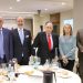 Al centro nuevo embajador italiano, Stefano Queirolo Palmas y presidente de la Cámara, Celso Marranzini, tras degustación.