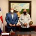 El alcalde de Santo Domingo Norte, Carlos Guzmán,  se reunió con el director general de Bienes Nacionales, César Cedeño.
