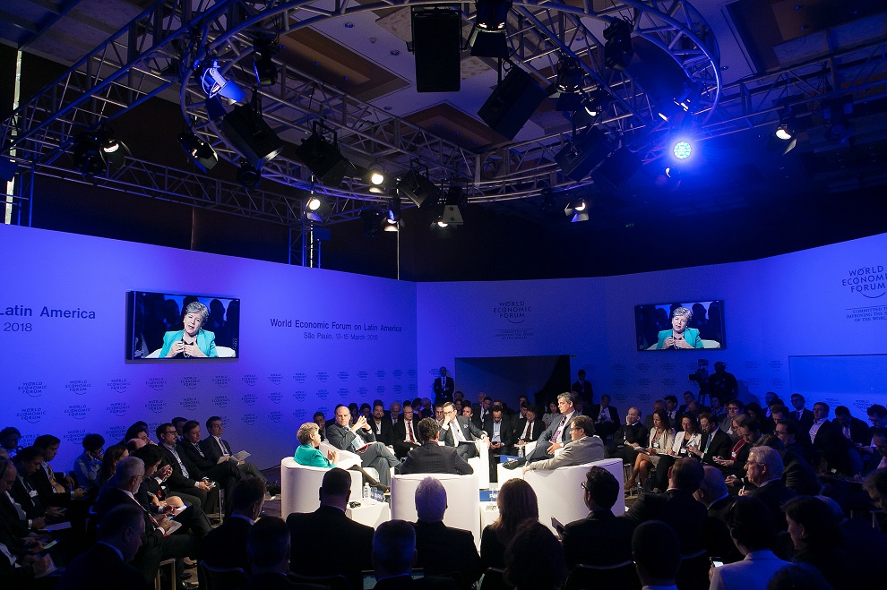 alicia barcena foro economico latinoamericano 2018