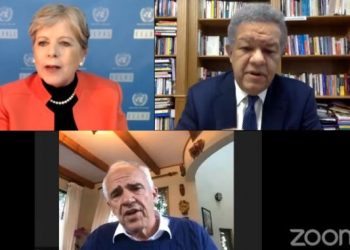 Alicia Bárcena, Leonel Fernández y Ernesto Samper.