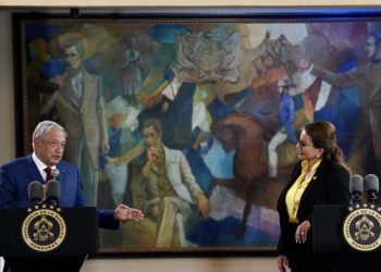 Los mandatarios de México y Honduras, Andrés Manuel López Obrador y Xiomara Castro. | Fuente externa.