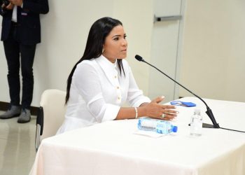 La periodista, Anibelca Rosario. | Fuente externa.