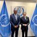 Ministro de Energía y Minas, Antonio Almonte, junto a Rafael Mariano Grossi, director general del OIEA, en Viena. - Fuente externa.