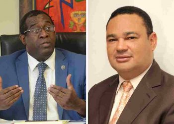 Los economistas  Antonio Ciriaco Cruz y Franklin Vásquez.