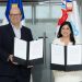 Antonio Ramos, vicepresidente de la CCPSD, junto a Biviana Riveiro, directora ejecutiva de ProDominicana. - Fuente externa.