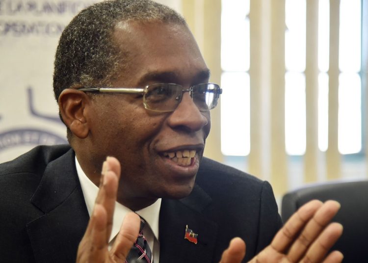 El representante permanente de Haití ante Naciones Unidas, Antonio Rodrigue. | CGTN.