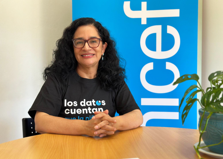 Anyoli Sanabria, representante interina de Unicef en RD, destaca encuesta revela que lactancia materna exclusiva en menores de seis meses aumentó y matrimonio infantil disminuye.