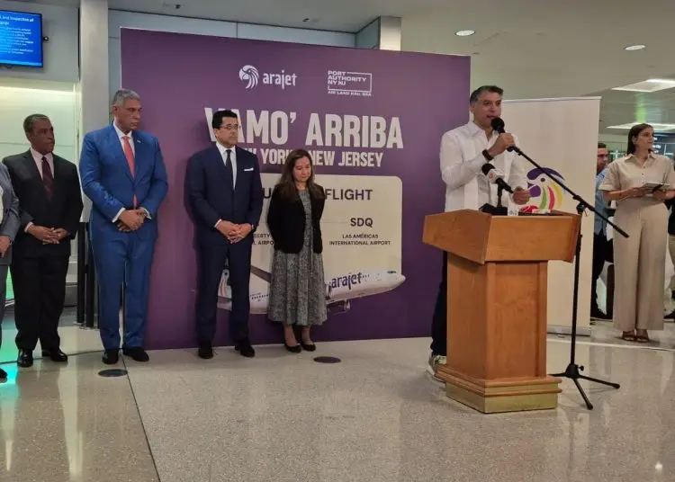 Arajet tendrá un vuelo diario de Santo Domingo a Newark.