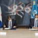 Samuel Pereyra, administrador general de Banreservas, y Rafael Blanco, presidente de Asonahores, firman un acuerdo de colaboración para promover el sector turístico.