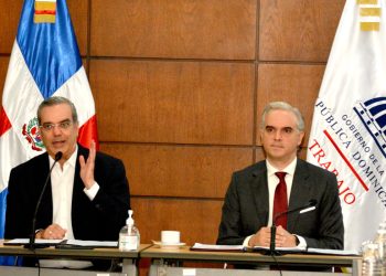 Luis Abinader y Luis Miguel De Camps. | Lésther Álvarez
