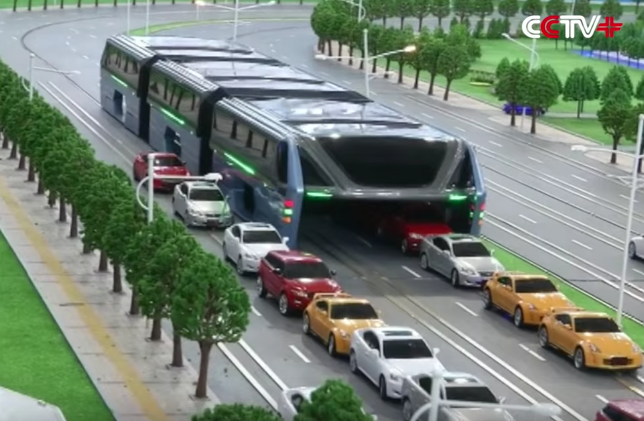 autobus túnel chino