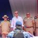 Abinader fue recibido con honores militares en Azua durante el desfile que conmemora la primera gran gesta en defensa de la soberanía nacional.
