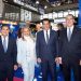 Desde la derecha, Jose Manuel Martín, vicepresidente del Área de Negocios Turísticos del Banco Popular; David Collado, ministro de Turismo; Rosa Hernández, Embajadora dominicana en Francia, y David Libre, presidente de Asonahores. - Fuente externa.
