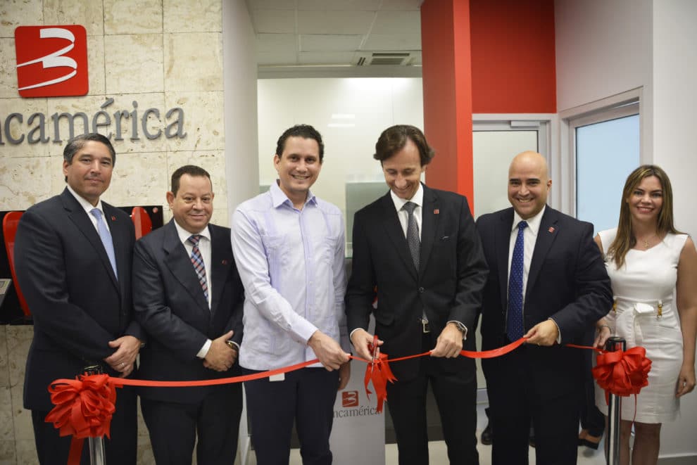 bancamérica miguel fernández, frank marrero, miguel angel russo, raúl baltar, giacomo gianneto y evelyn calderon.