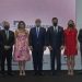 Rafael Blanco Tejera, presidente de ASONAHORES; Frank Rainieri, presidente Grupo Punta Cana; Noelia García de Pereyra, presidenta Voluntariado Banreservas; Samuel Pereyra, administrador general del Banco de Reservas; David Collado, ministro de turismo; Encarna Piñero, presidenta de InverHotel; y Juan Bolívar Díaz Santana, embajador de la República Dominicana ante el Reino de España.