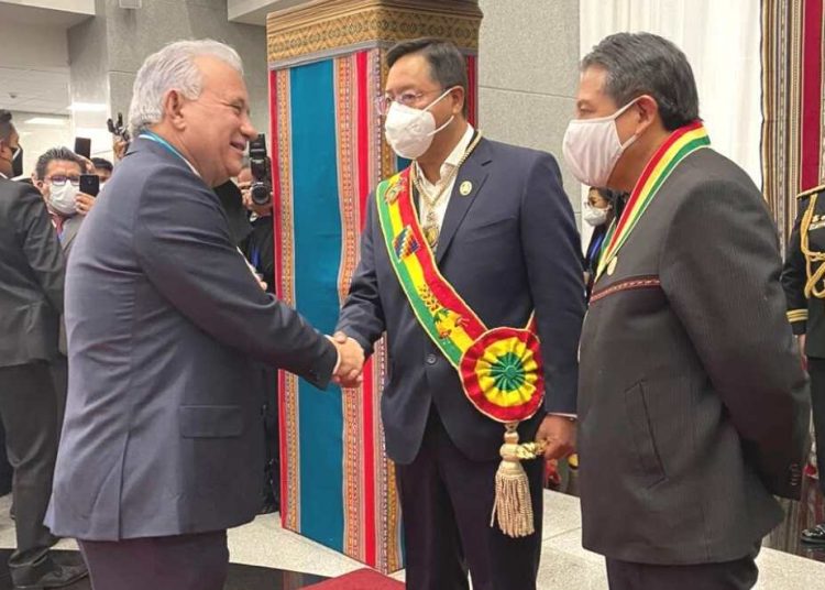 Antonio Taveras Guzmán  presentó la propuesta al nuevo presidente Luis Arce.