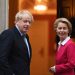 El primer ministro británico, Boris Johnson y la presidenta de la Comisión Europea (CE), Ursula Von der Leyen. | EFE.
