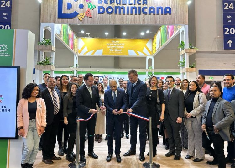 Inauguración de estand dominicano en la Feria Fruit Logística 2024, celebrada en Alemania. - Fuente externa.