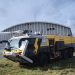 Los vehículos Sides Sentinel 6x6 son unidades especializadas con tracción integral en sus seis ruedas (6WD o 6×6), diseñadas para la lucha contra incendios en aeronaves.- Fuente externa.