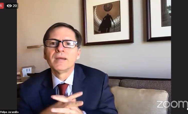 El vicepresidente del Banco Mundial (BM) para América Latina y el Caribe, Carlos Felipe Jaramillo.