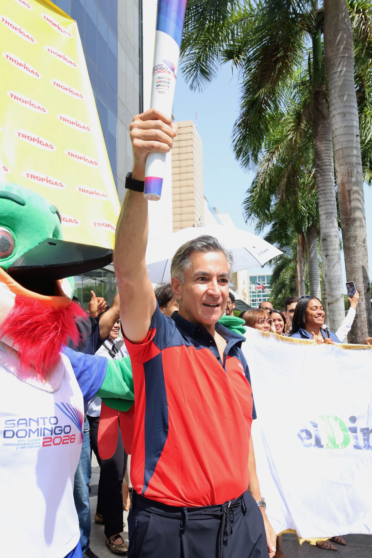 Recorrido de la antorcha Juegos 2026 en Santo Domingo