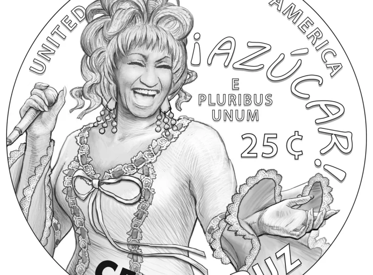 La Casa de la Moneda define a Celia Cruz al presentar la moneda como "una cantante cubano-estadounidense, ícono cultural y una de las más populares artistas latinas del siglo XX". - Fuente externa.