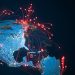 High quality 3D rendered image, perfectly usable for topics related to big data, global networks, international flight routes or the spread of a pandemic / computer virus.
Textures courtesy of NASA:
https://visibleearth.nasa.gov/images/55167/earths-city-lights,
https://visibleearth.nasa.gov/images/73934/topography