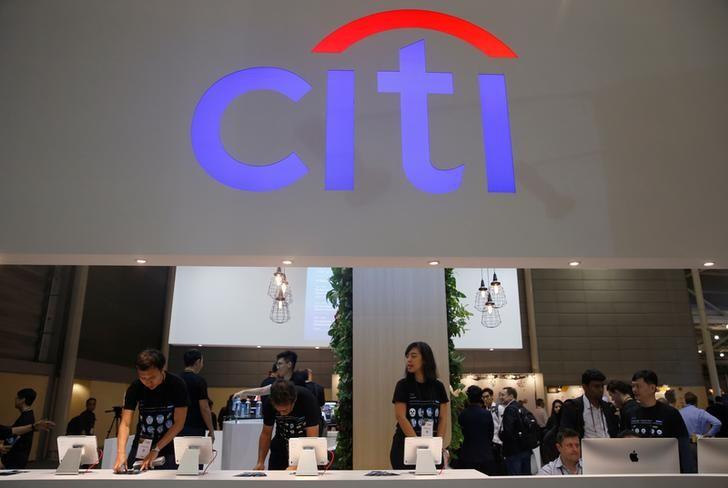 a citibank booth at the singapore fintech festival in singapore